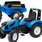 FALK Traktor Landini Niebieski na Pedały z Przyczepką od 3-7 lat - 001