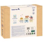 TOOKY TOY Drewniane Klocki Układanka Wieża Stacker Stosy Zwierzątka Montessori 13 el. - 009