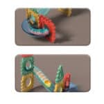 WOOPIE Klocki Konstrukcyjne 3D Zestaw Edukacyjny Tor Kulkowy 128el. - 003