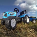 FALK Traktor Landini Niebieski na Pedały z Przyczepką od 3-7 lat - 007