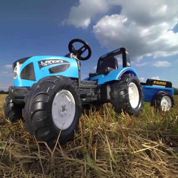 FALK Traktor Landini Niebieski na Pedały z Przyczepką od 3-7 lat - 007
