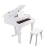 CLASSIC WORLD Duże Pianino Fortepian dla Dzieci z Krzesełkiem i Książeczką do Nauki - 004