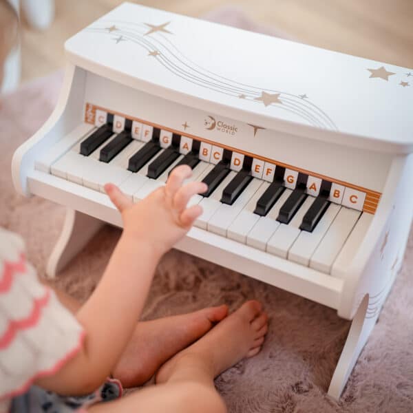 CLASSIC WORLD Pianino Czarne Drewniane Fantasy - 002