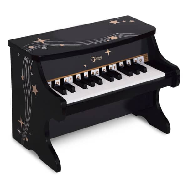 CLASSIC WORLD Pianino Czarne Drewniane Fantasy - 003