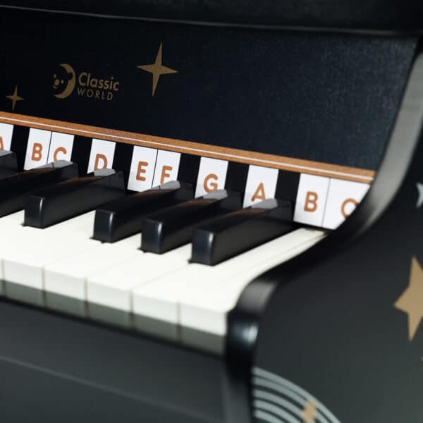 CLASSIC WORLD Pianino Czarne Drewniane Fantasy - 009