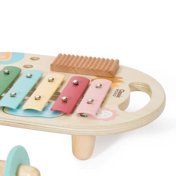 CLASSIC WORLD Zestaw Instrumenty Muzyczne dla Dzieci Cymbałki Bębenek Grzechotka  5 el. - 006