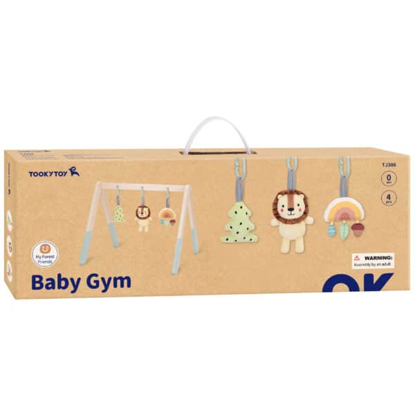 TOOKY TOY Baby Gym Stojak Edukacyjny Gimnastyczny 3 Pluszowe Zawieszki - 008