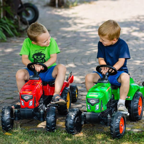 FALK Traktor na Pedały Supercharger z Przyczepą i Otwieraną Maską Czerwony 2-5 lat - 004
