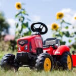FALK Traktor na Pedały Supercharger z Przyczepą i Otwieraną Maską Czerwony 2-5 lat - 005