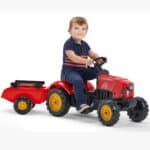 FALK Traktor na Pedały Supercharger z Przyczepą i Otwieraną Maską Czerwony 2-5 lat - 007