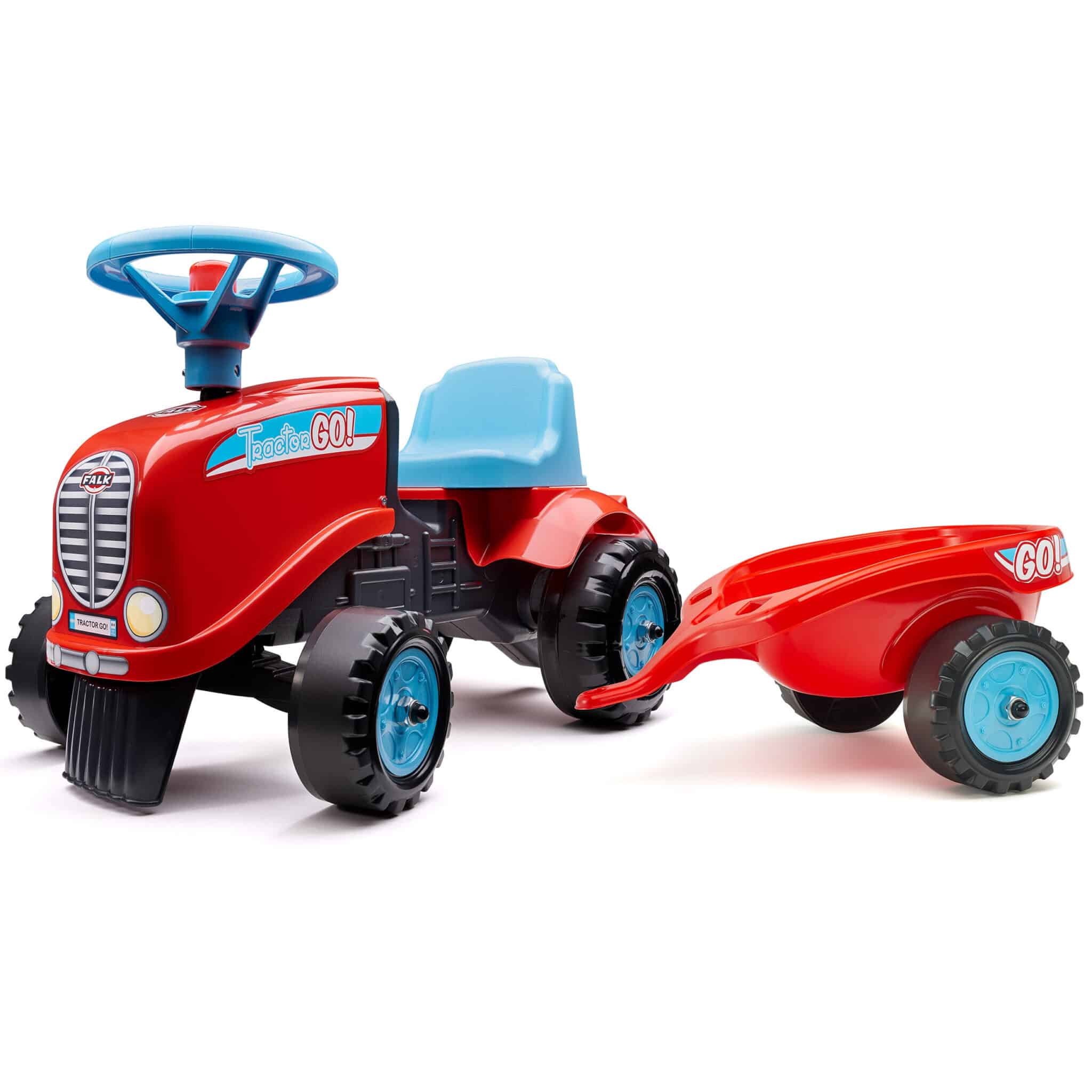 FALK Jeździk Traktor Go! z Przyczepą Czerwony 1-3 lat - 007