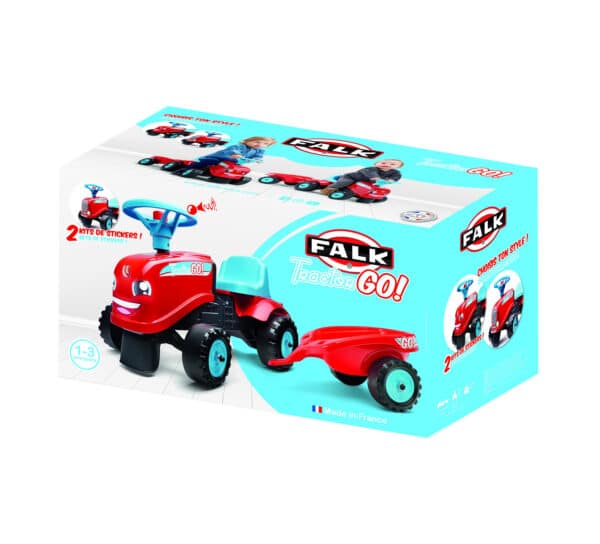 FALK Jeździk Traktor Go! z Przyczepą Czerwony 1-3 lat - 008