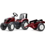 FALK Traktor na Pedały Valtra S4 Czerwony z Przyczepą 3-7 lat - 001