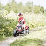 FALK Traktor na Pedały Valtra S4 Czerwony z Przyczepą 3-7 lat - 002