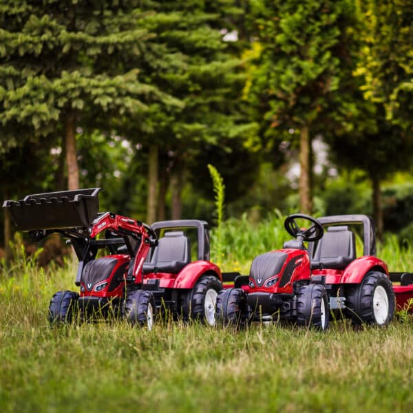 FALK Traktor na Pedały Valtra S4 Czerwony z Przyczepą 3-7 lat - 003