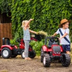 FALK Traktor na Pedały Valtra S4 Czerwony z Przyczepą 3-7 lat - 004