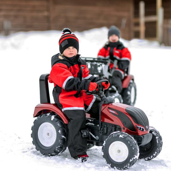 FALK Traktor na Pedały Valtra S4 Czerwony z Przyczepą 3-7 lat - 006