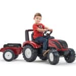 FALK Traktor na Pedały Valtra S4 Czerwony z Przyczepą 3-7 lat - 009