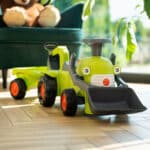 FALK Traktorek Claas Jeździk z Przyczepką Ładowarką i Łyżką - 007