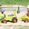 FALK Traktorek Claas Jeździk z Przyczepką Ładowarką i Łyżką - 008