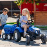 FALK Przyczepa Cysterna Beczkowóz z Kranem New Holland Niebieska 3-7 Lat - 002