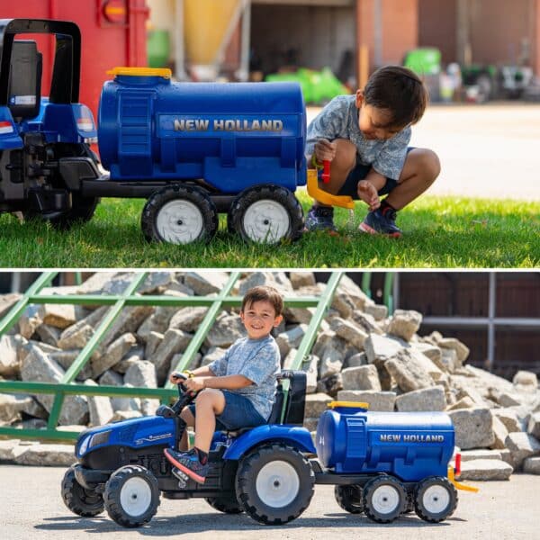FALK Przyczepa Cysterna Beczkowóz z Kranem New Holland Niebieska 3-7 Lat - 003
