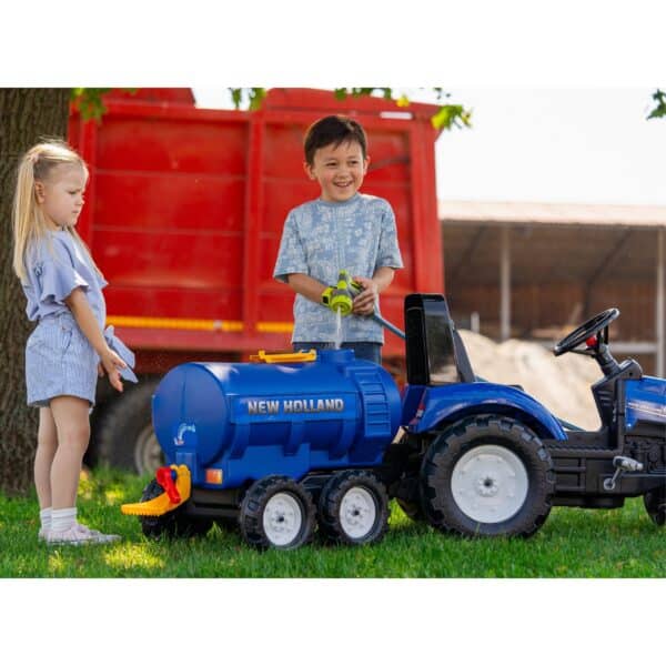 FALK Przyczepa Cysterna Beczkowóz z Kranem New Holland Niebieska 3-7 Lat - 005