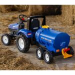 FALK Przyczepa Cysterna Beczkowóz z Kranem New Holland Niebieska 3-7 Lat - 006