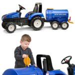FALK Przyczepa Cysterna Beczkowóz z Kranem New Holland Niebieska 3-7 Lat - 007