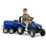 FALK Przyczepa Cysterna Beczkowóz z Kranem New Holland Niebieska 3-7 Lat - 010
