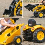 FALK Traktor na Pedały Koparka Komatsu z Przyczepą i Łyżką 2-5 Lat - 004