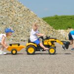 FALK Traktor na Pedały Koparka Komatsu z Przyczepą i Łyżką 2-5 Lat - 006