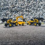 FALK Traktor na Pedały Komatsu z Łyżką Koparką i Przyczepą 2-5 lat - 005
