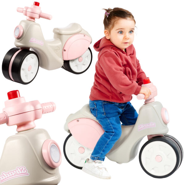 FALK  Jeździk Scooter Strada Retro Dla Dziewczynki Ciche Opony od 1 Roku