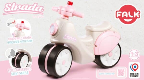 FALK  Jeździk Scooter Strada Retro Dla Dziewczynki Ciche Opony od 1 Roku - 013