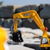 FALK Koparka JCB DIGGER Obrotowa Żółta Ruchoma Łyżka Od 3 Lat. - 002