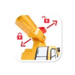 FALK Koparka JCB DIGGER Obrotowa Żółta Ruchoma Łyżka Od 3 Lat. - 006