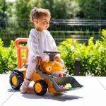 FALK Jeździk Traktor Koparka Komatsu z Łyżką i Klaksonem 1-3 Lat - 005