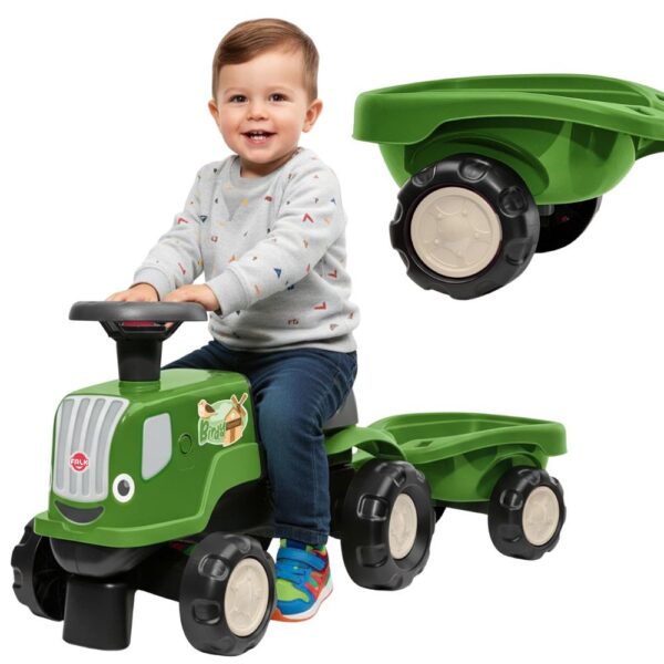 FALK Jeździk Traktor z Przyczepą Birdy Farm Zielony 1-3 lat - 001