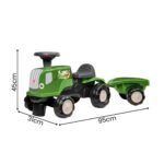 FALK Jeździk Traktor z Przyczepą Birdy Farm Zielony 1-3 lat - 004