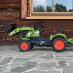 FALK Traktor Claas Zielony z Przyczepą i Łyżką na Pedały od 2-5 lat - 003