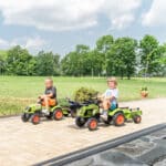 FALK Traktor Claas Zielony z Przyczepą i Łyżką na Pedały od 2-5 lat - 004