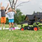FALK Traktor Claas Zielony z Przyczepą i Łyżką na Pedały od 2-5 lat - 006