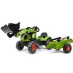 FALK Traktor Claas Zielony z Przyczepą i Łyżką na Pedały od 2-5 lat - 012