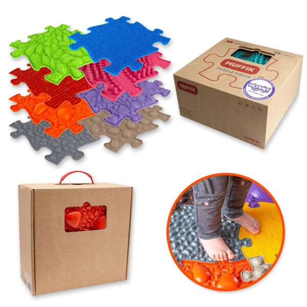 WOOPIE Mata Sensoryczna Ortopedyczna Puzzle 8 el. WERSJA-1A - 006