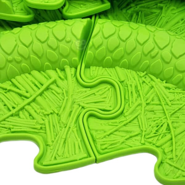 WOOPIE Mata Sensoryczna Ortopedyczna Puzzle Wąż Zielony 6 el. - 007