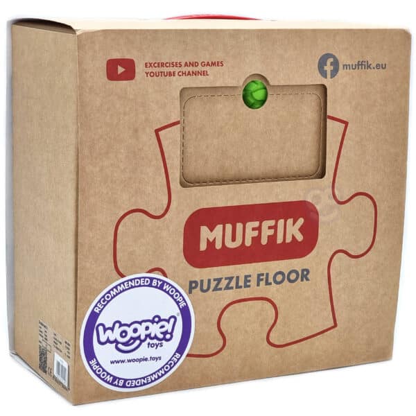 WOOPIE Mata Sensoryczna Ortopedyczna Puzzle Wąż Zielony 6 el. - 008