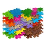WOOPIE Mata Sensoryczna Ortopedyczna Royal Puzzle 26 el. + 4 małe