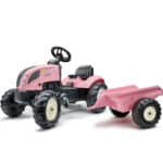 FALK Traktor Country Star Różowy na Pedały + Przyczepka i Klakson 2-5Lat. - 001