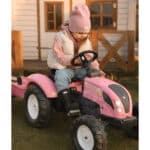 FALK Traktor Country Star Różowy na Pedały + Przyczepka i Klakson 2-5Lat. - 004